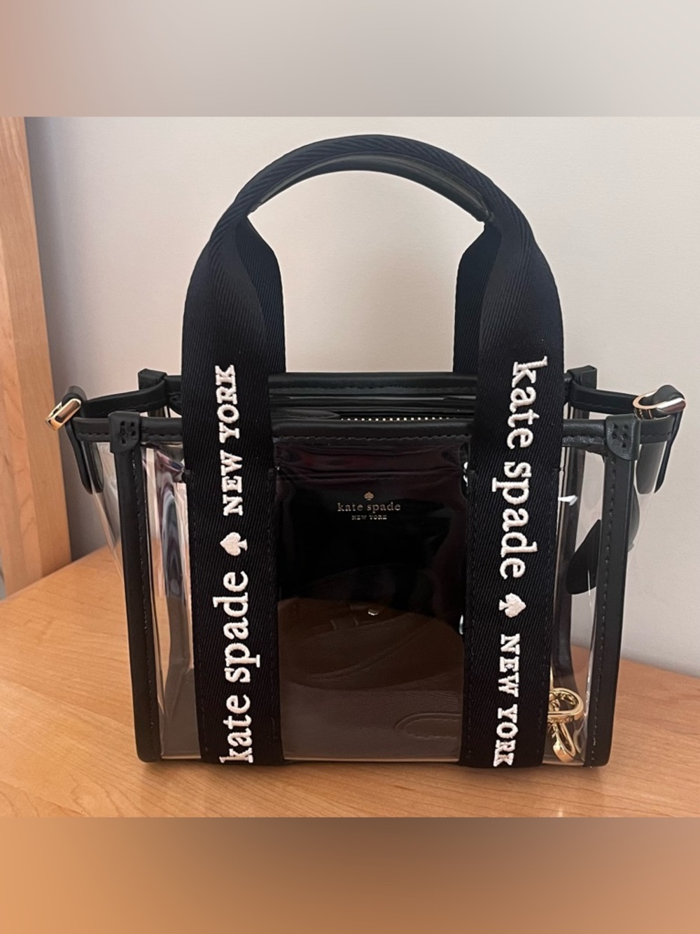 kate spade kip mini clear tote - Picture 7 of 9